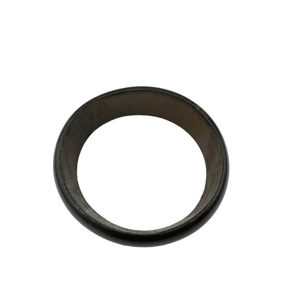 Round Wooden Bangle Bracelet 1.25 inch Width - Picture 2 of 5